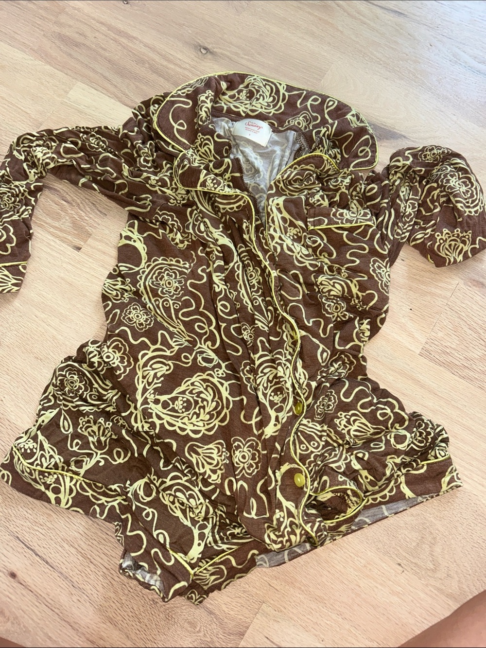 Brown Floral-Print Bomber Jacket with Hood